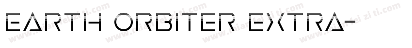 Earth Orbiter Extra字体转换